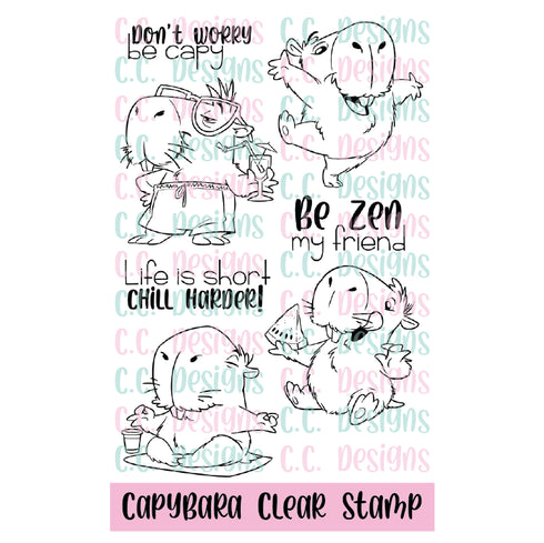 *NEW Capybara Clear Stamp Set